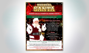 Hire the Real Santa flyer
