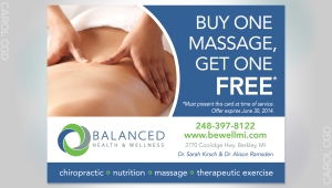 Balanced Health and Wellness magazine ad