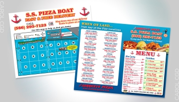Pizza Boat Map & Menu